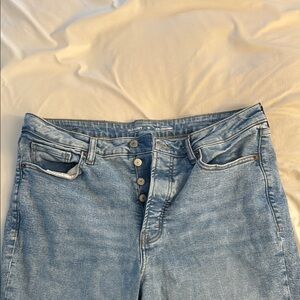 Old Navy High Rise Blue Jeans OG Tall Stretch New